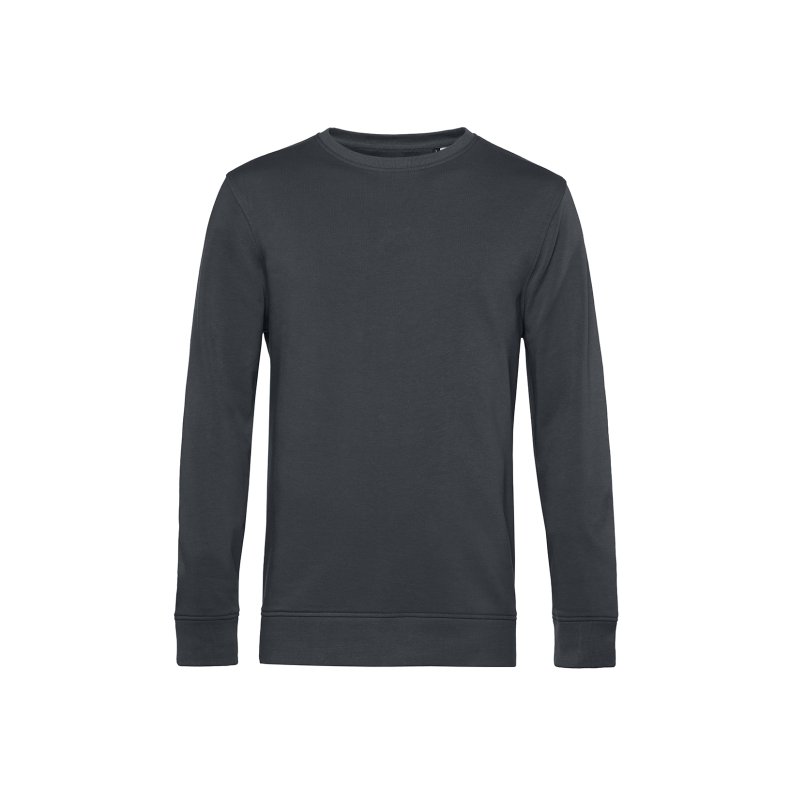 Sweat med rund hals B&C Organic Crew Neck Asphalt XS
