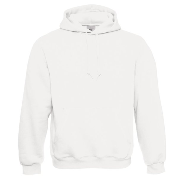 Herre og Dame Httetrje / Unisex Hoodie B&C Hooded - White / Hvid