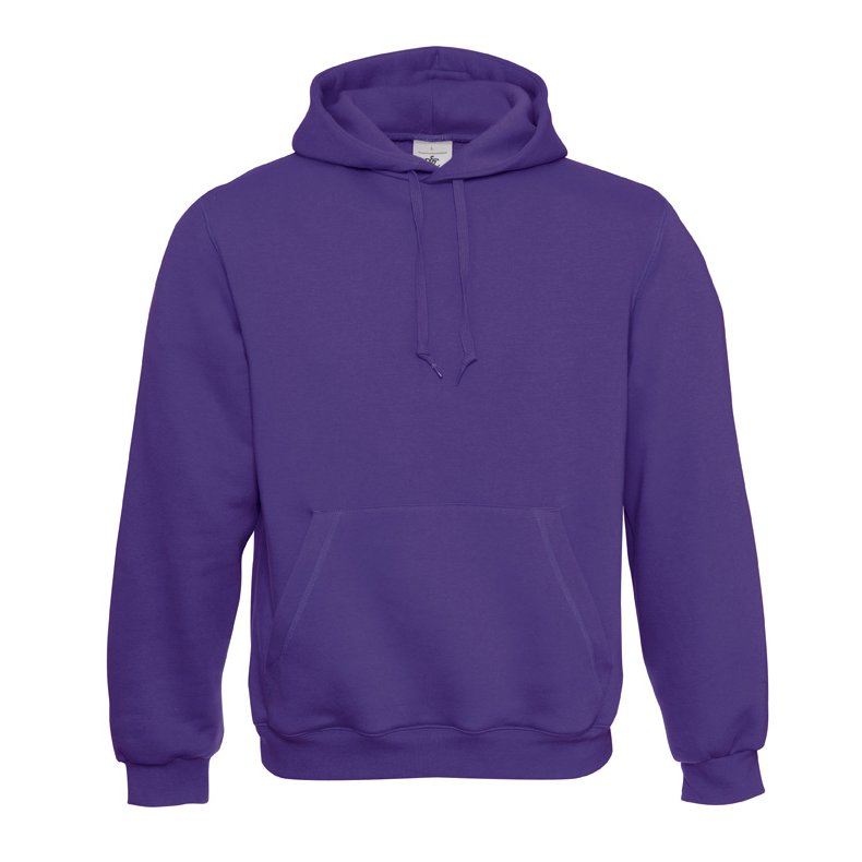 Herre og Dame Httetrje / Unisex Hoodie B&C Hooded - Purple / Lilla