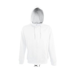 Hoodie / httetrje med lynls Sols Soul Men - 46900 - White