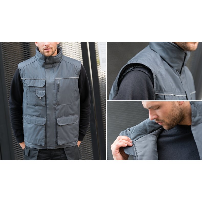 Arbejdsvest Vest B&C Expert Pro - Dark-Grey