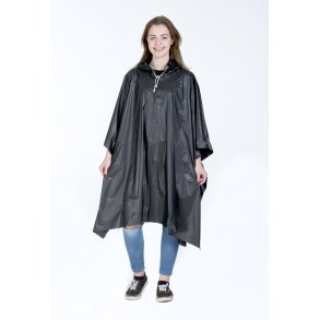 Rain Poncho PVC Comfort - Sort