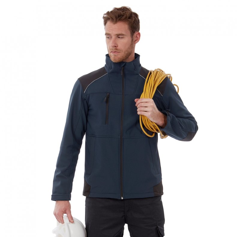 Jakke B&C Shield Softshell PRO - Navy