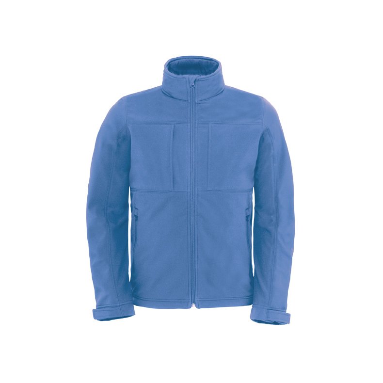 Softshell jakke B&C Hooded Softshell /Men - Azur