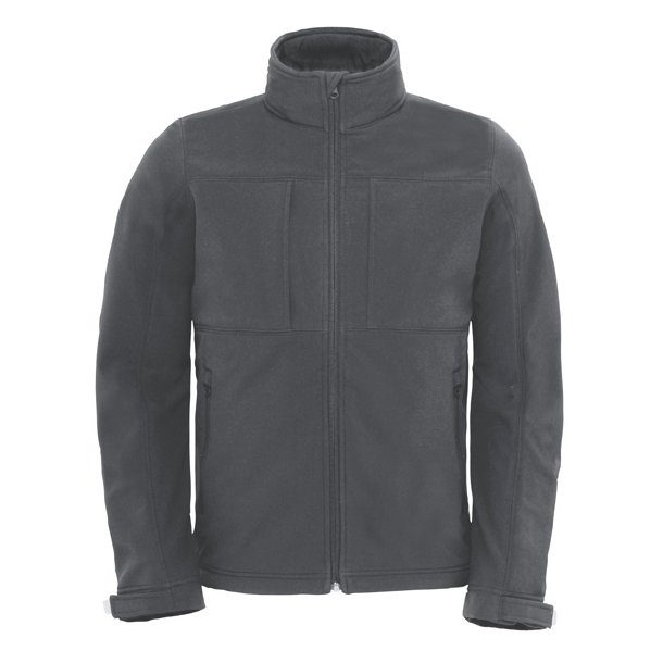 B&C Hooded Softshell /Men - Dark-Grey