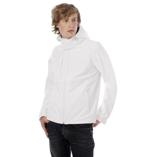 B&C Hooded Softshell /Men - White