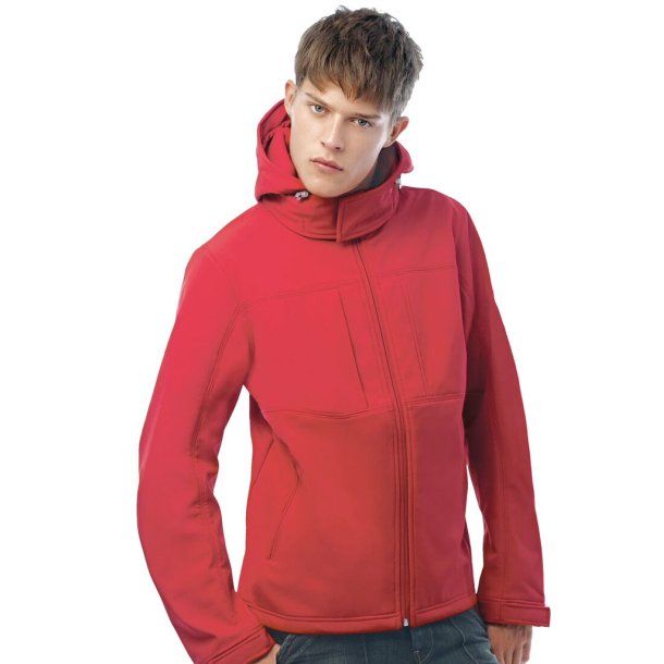 B&C Hooded Softshell /Men - Red