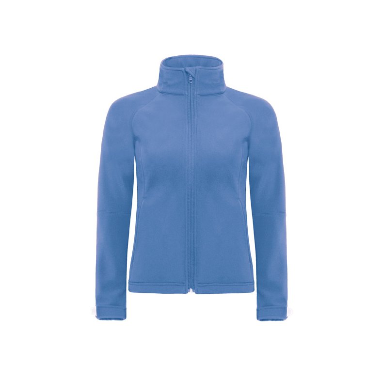 Softshell jakke B&C Hooded Softshell /Women - Azur