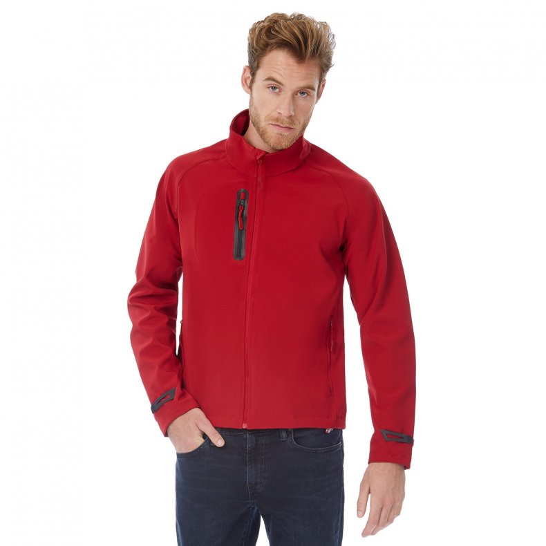 Softshell jakke B&C X-Lite softshell /Men - Deep Red