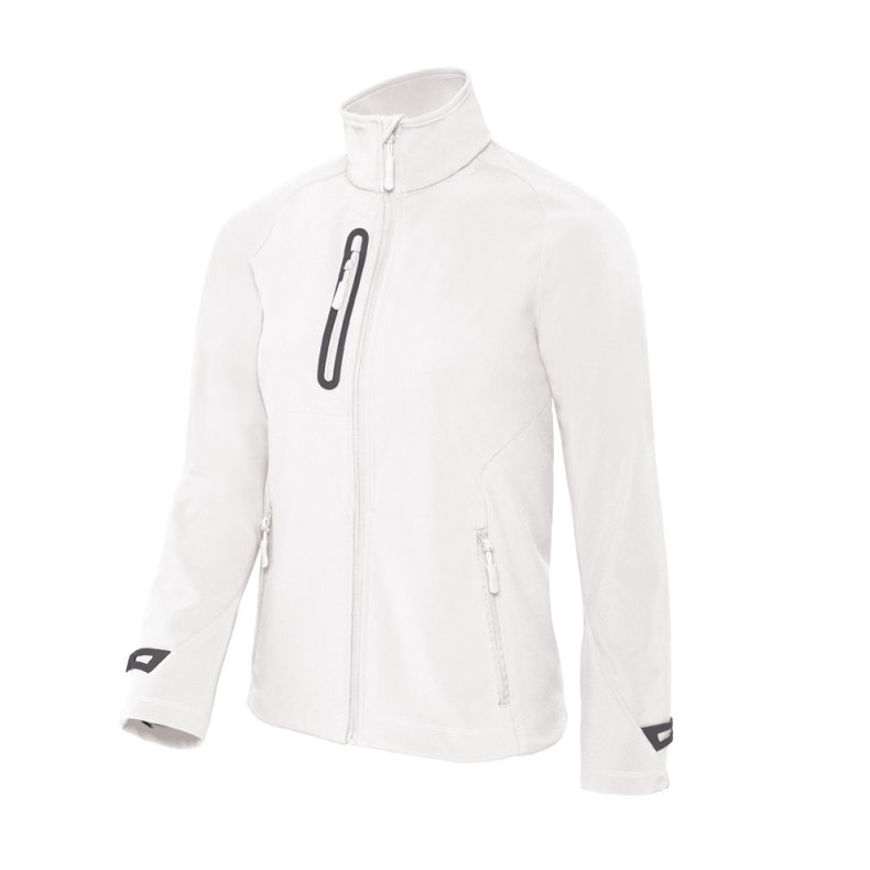 Softshell jakke B&C X-Lite softshell /Women - White