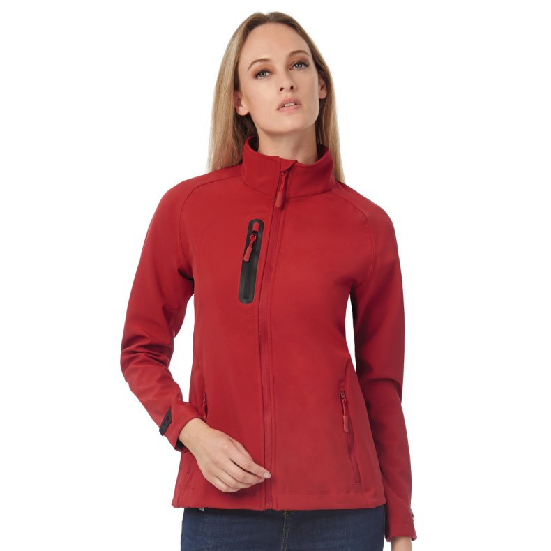 Softshell jakke B&C X-Lite softshell /Women - Deep Red