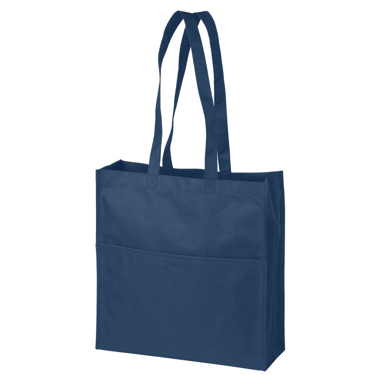 Indk�bsnet med lange stropper i polyester M�rk Marine