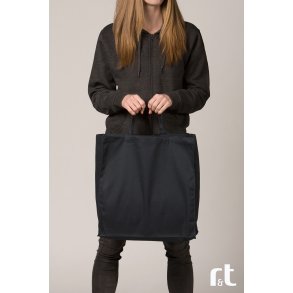 Mulepose m/12 cm bund/side i kraftigt bomulds kanvas. 