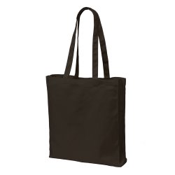 Mulepose med lang hank, side og bund fals. 