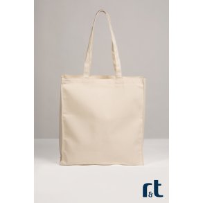 Mulepose med lang hank og 12cm bund og side fals.