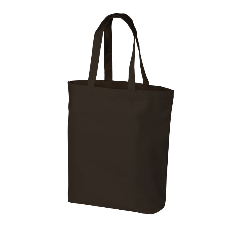 Mulepose ekstra stor i kraftigt kanvas med lang hank.  Sort