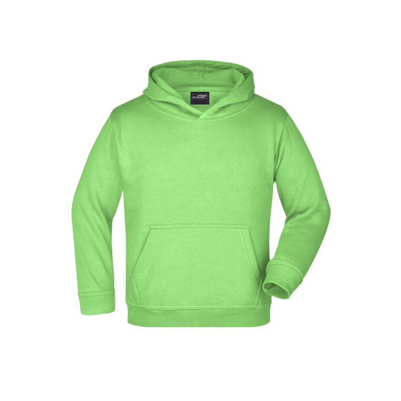 Hoodie til Junior, tyk kvalitet Lime-green M/Jr