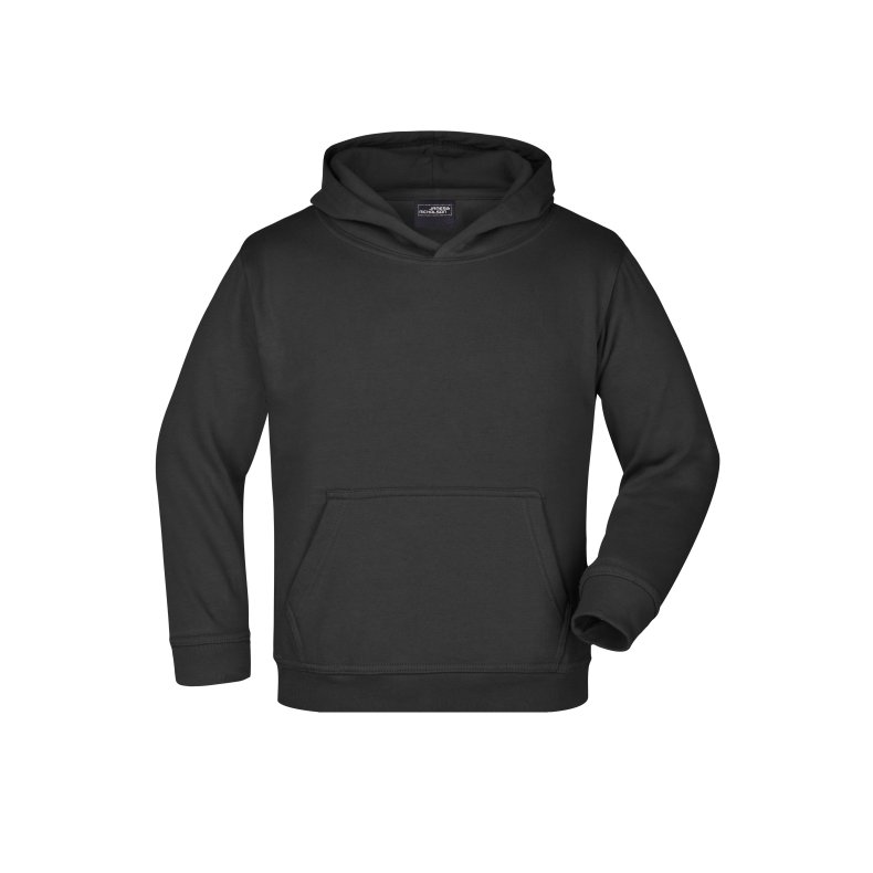 Hoodie til Junior, tyk kvalitet Black L/Jr