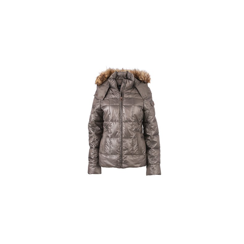 Ladies&acute; Padded Winter Jacket - Granite