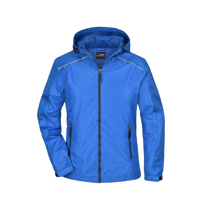 Dame regn jakke JN1117 Royal/Navy S