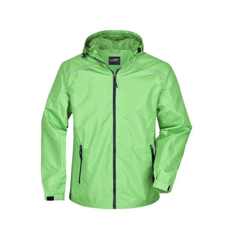 Herre / Unisex Regnjakke JN1118 Spring-green/Navy XXL