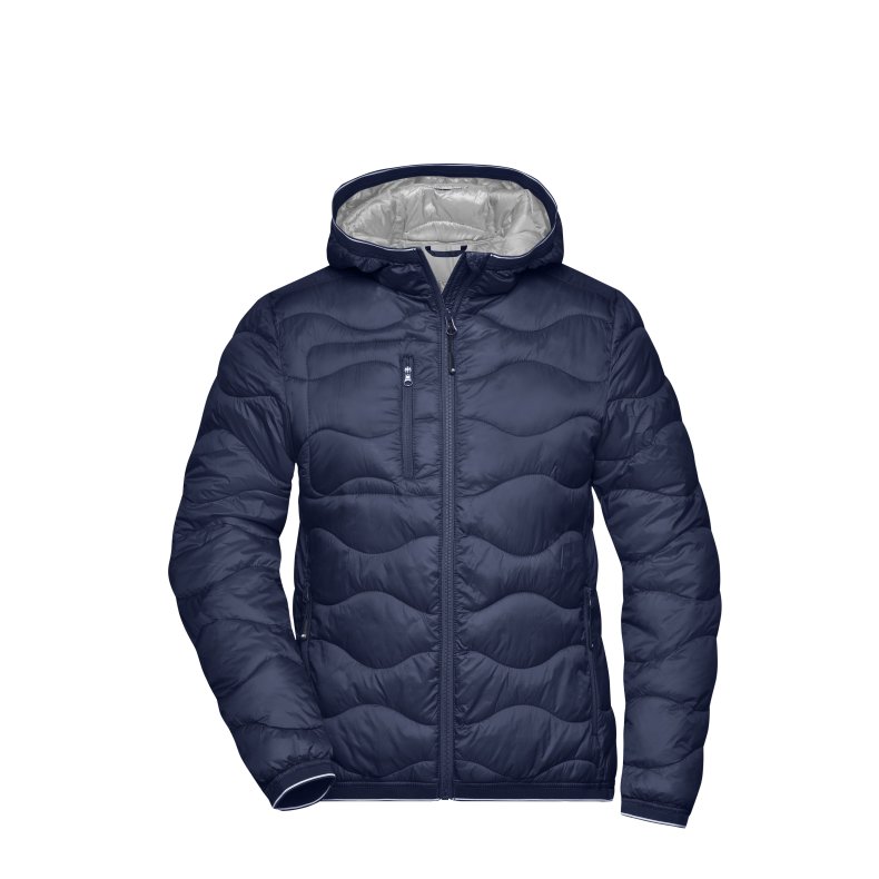Dame Jakke vatteret. JN1155 Navy/Silver XS
