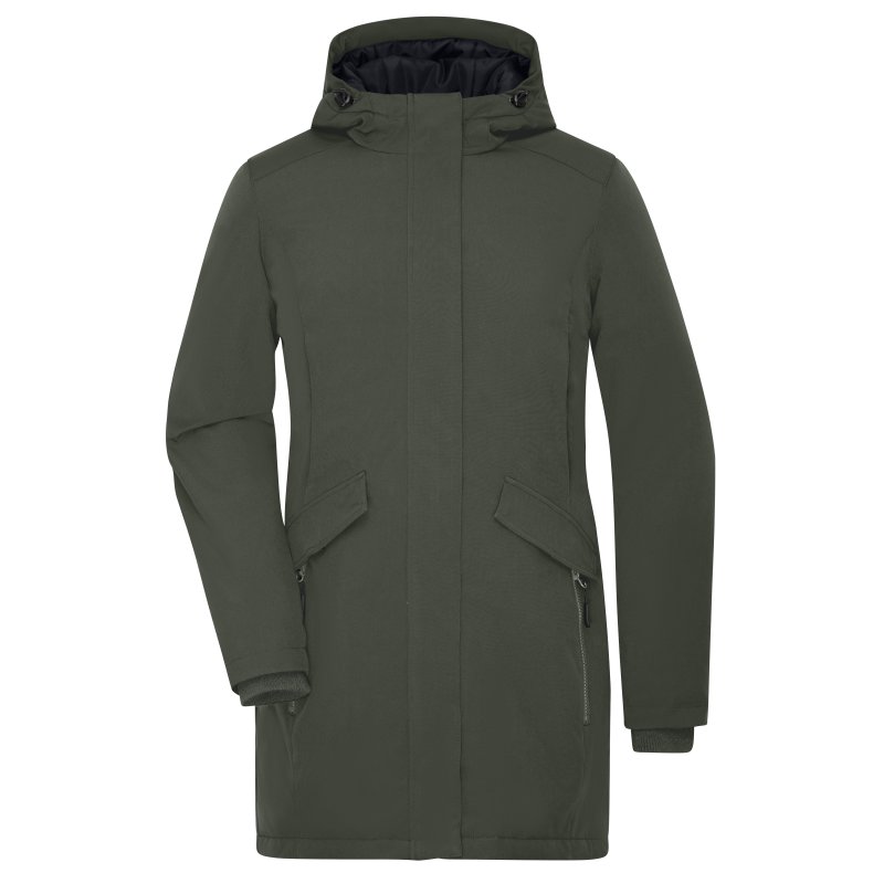 Dame klassisk Parka / Frakke JN1175 Olive-green S