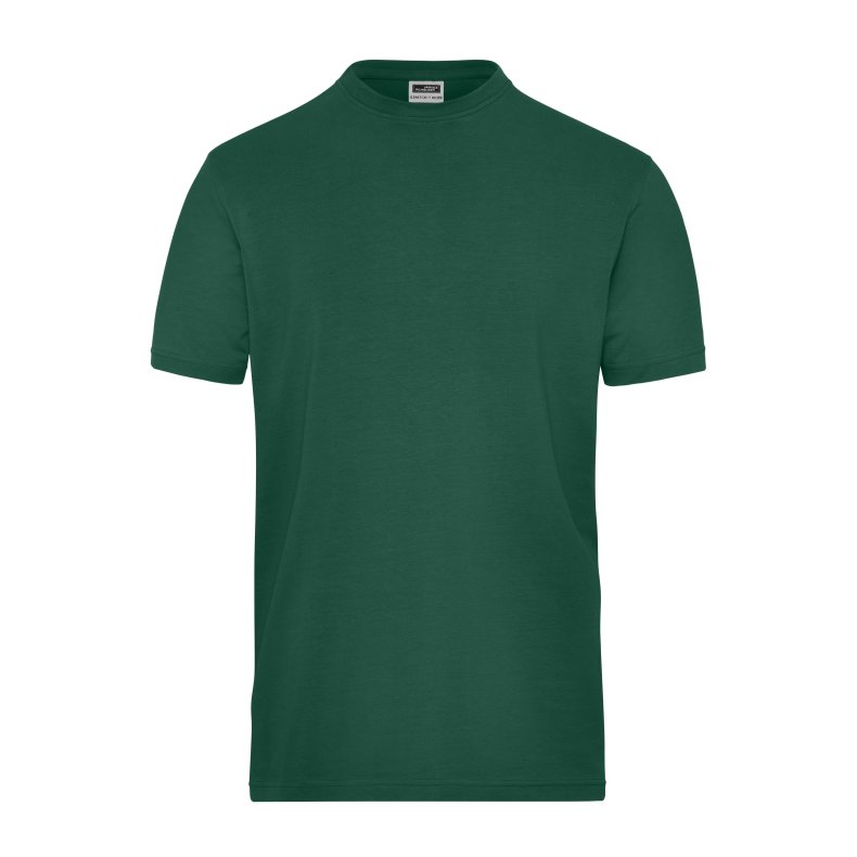 T-Shirt Unisex BIO Stretch-T Workwear  Dark-Green 5XL