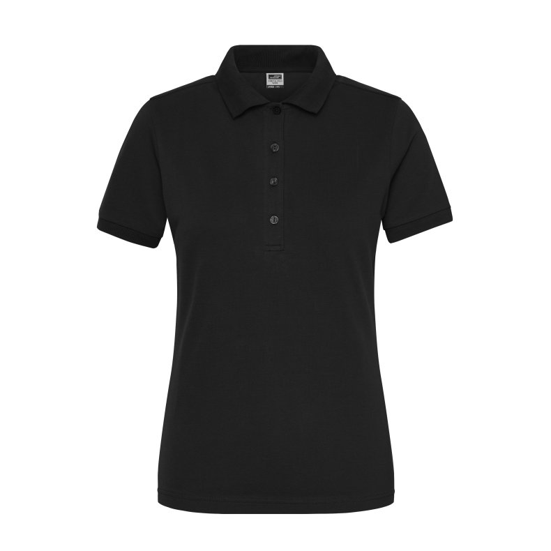 Dame Polo Ladies&acute; BIO Stretch Polo Work - Black