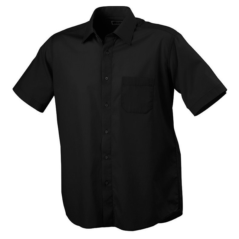 Herre skjorte Mens Shirt Classic Fit S - Black