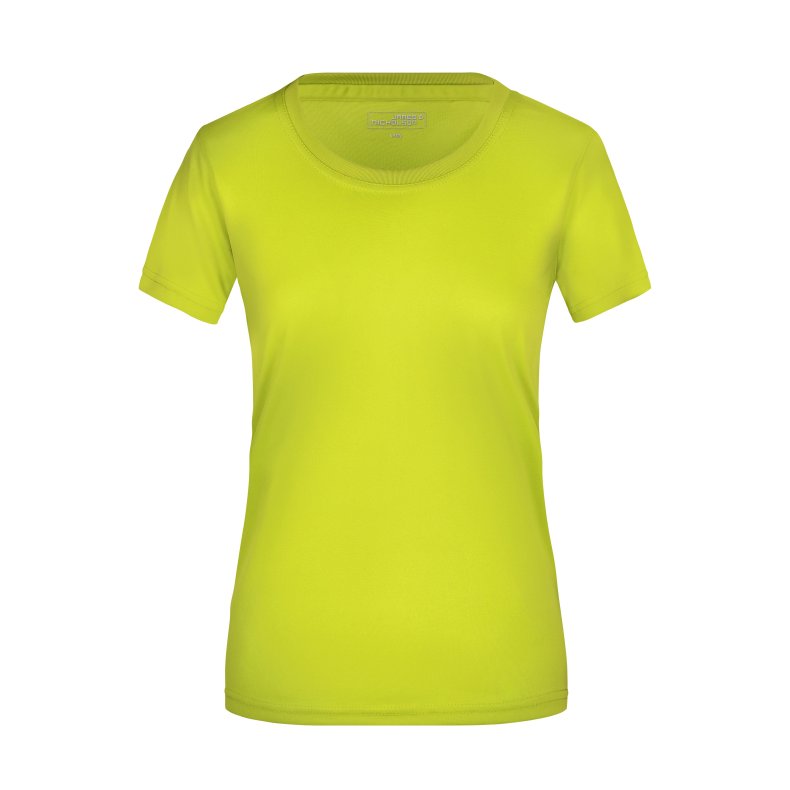 Dame Sports T-shirt Ladie�s Active-T Acid-Yellow 3XL
