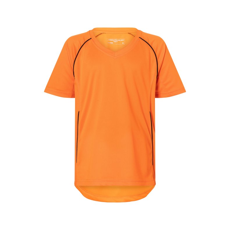 Sports bluse/ T-shirt til Junior Orange/Black M/Jr