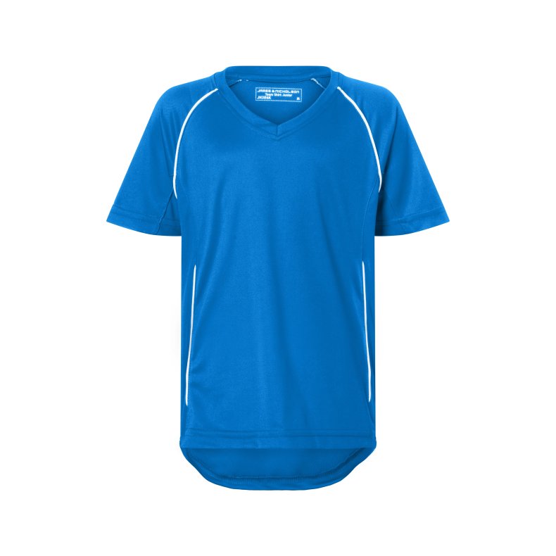 Sports bluse/ T-shirt til Junior Royal/White XL/Jr