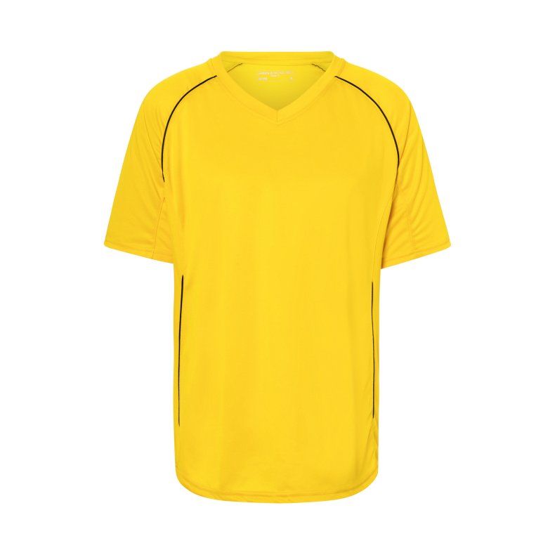 Sports bluse/ T-shirt Unisex.  Yellow/Black S