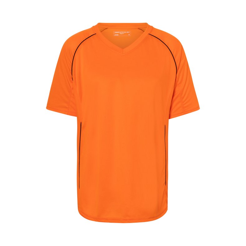 Sports bluse/ T-shirt Unisex.  Orange/Black M