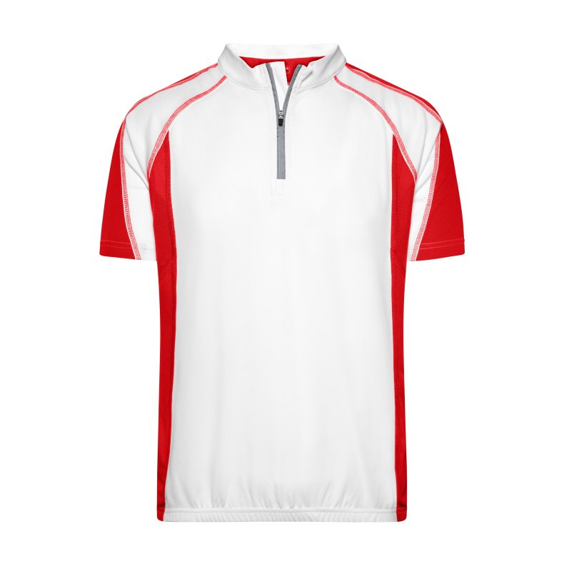 Cykeltrje/t-shirt Bike-T - White/Red