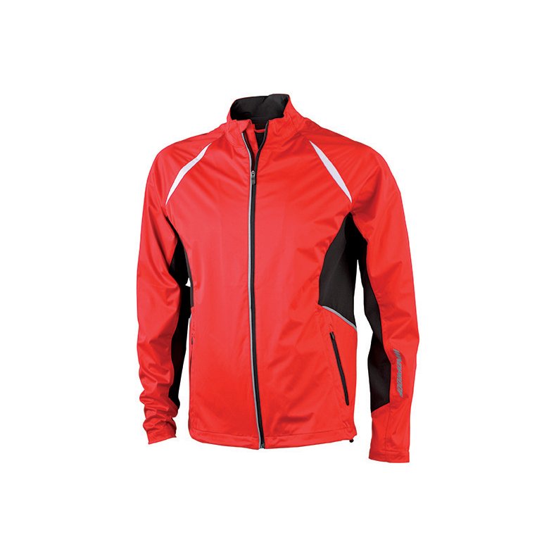 Sports jakke Mens Sports Jacket Windproof - Red/Black