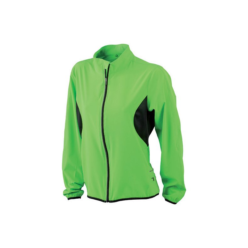 Lbe jakke Ladies Running Jacket - Fluo Green/black