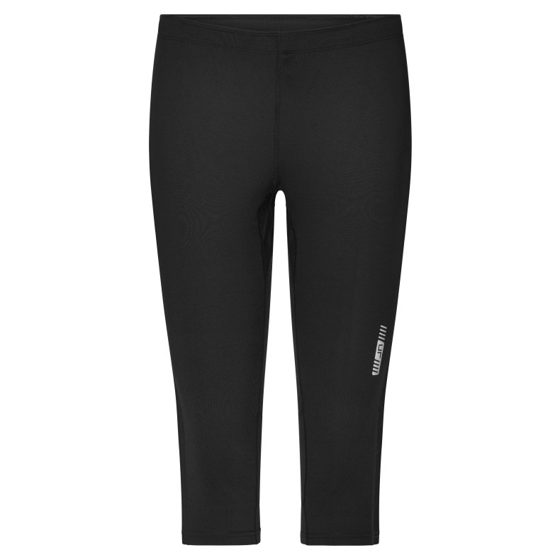 Dame lbe tights -Women&acute;s Running Tights 3/4 - Black/Black