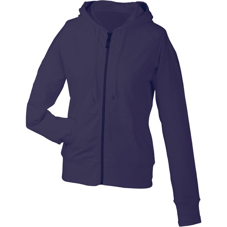 Dame Httejakke / Ladies Hooded Jacket - Aubergine