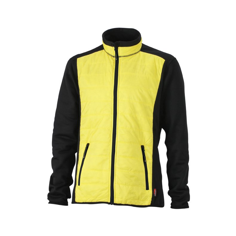 Jakke Mens Hybrid Jacket - Black/Yellow/Black