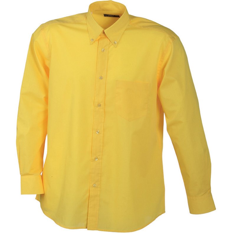 Herre skjorte Mens Promotion Shirt LSL - Yellow