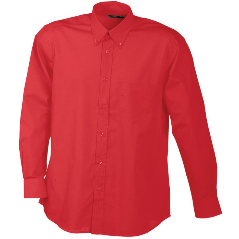 Herre skjorte Mens Promotion Shirt LSL - Red