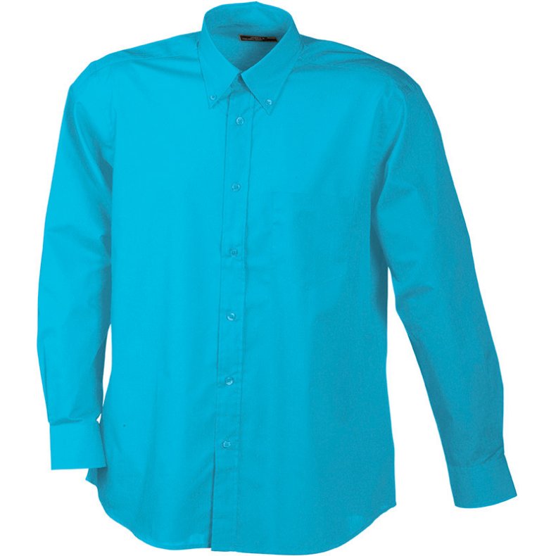 Herre skjorte Mens Promotion Shirt LSL - Turquoise