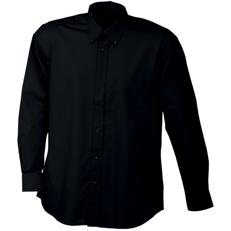 Herre skjorte Mens Promotion Shirt LSL - Black