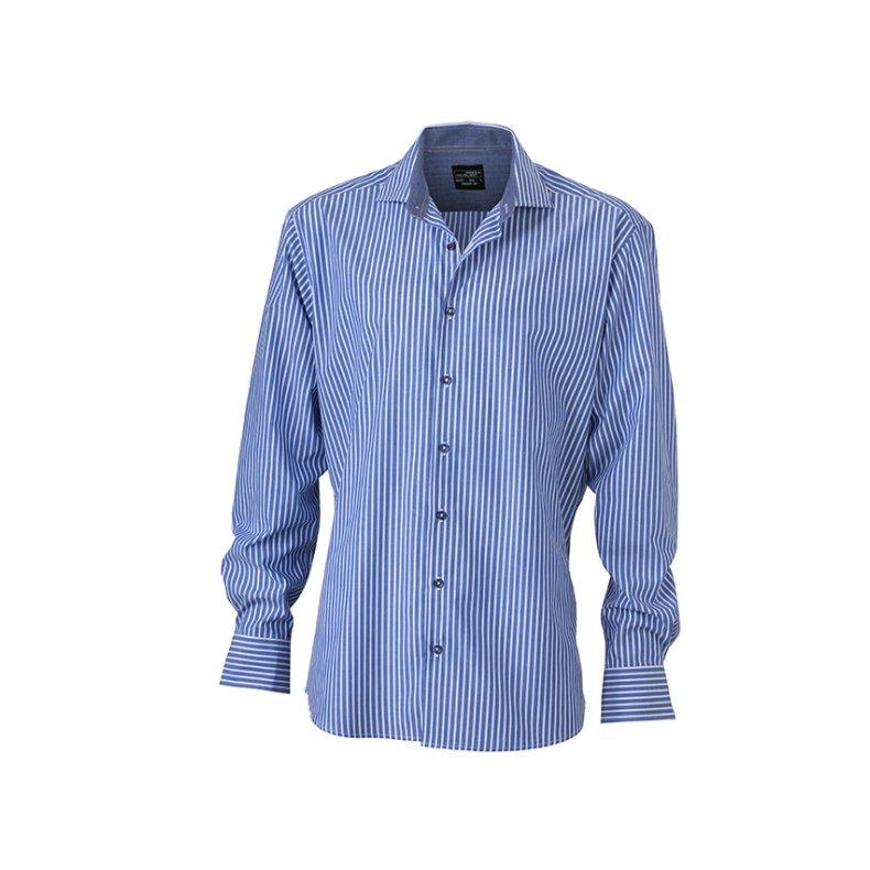 Herre skjorte Men&acute;s Shirt - Blue/White/Navy