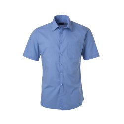 Herre skjorte /Men�s Shirt SSL Poplin/ korte �rmer - i mange farver. 