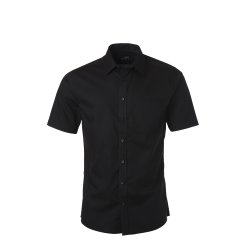 Herre Skjorte /Men�s Shirt SSL Korte �rmer med Micro-Twill