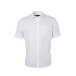 Herre Skjorte /Men�s Shirt SSL Korte �rmer med Micro-Twill