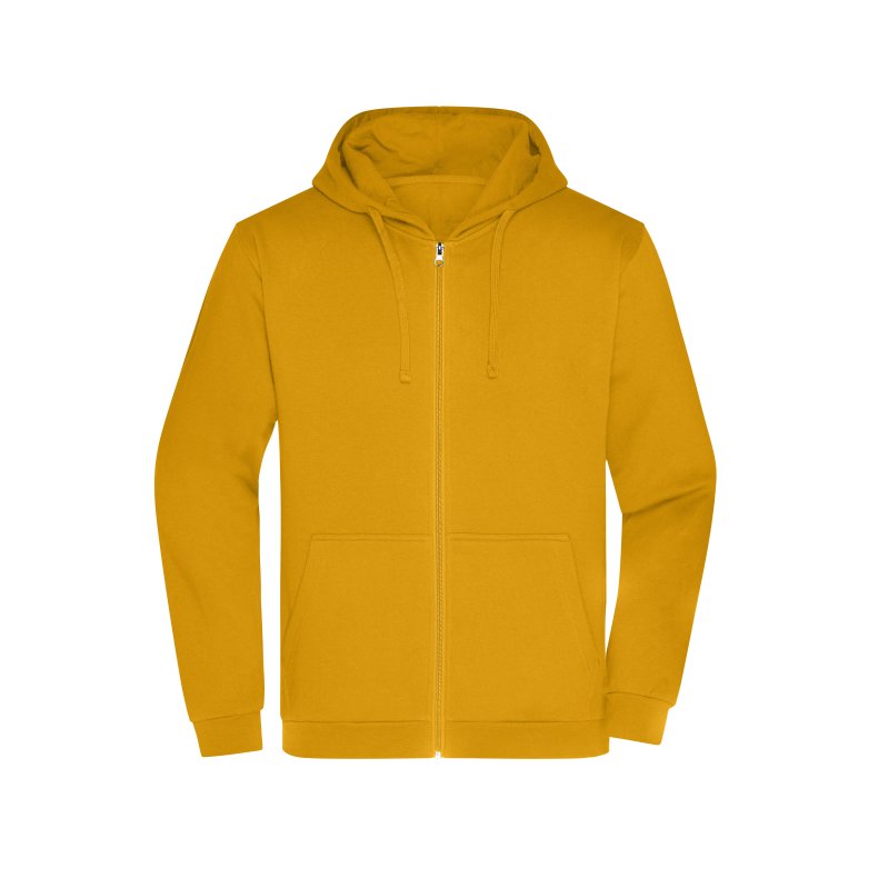 Hoodie / h�ttetr�je med lynl�s  Unisex Promo Zip Hoody Gold-Yellow 5XL